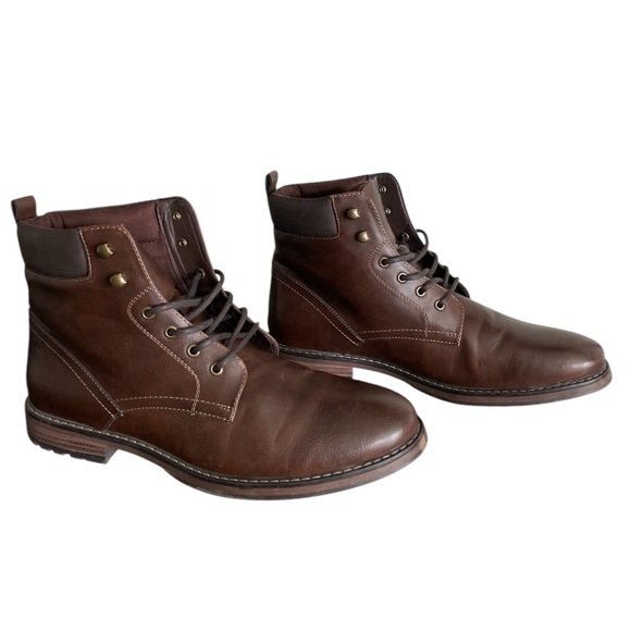 Club Room Men's Westin Lace-Up Boots Tan Size 12 - Picture 2 of 6